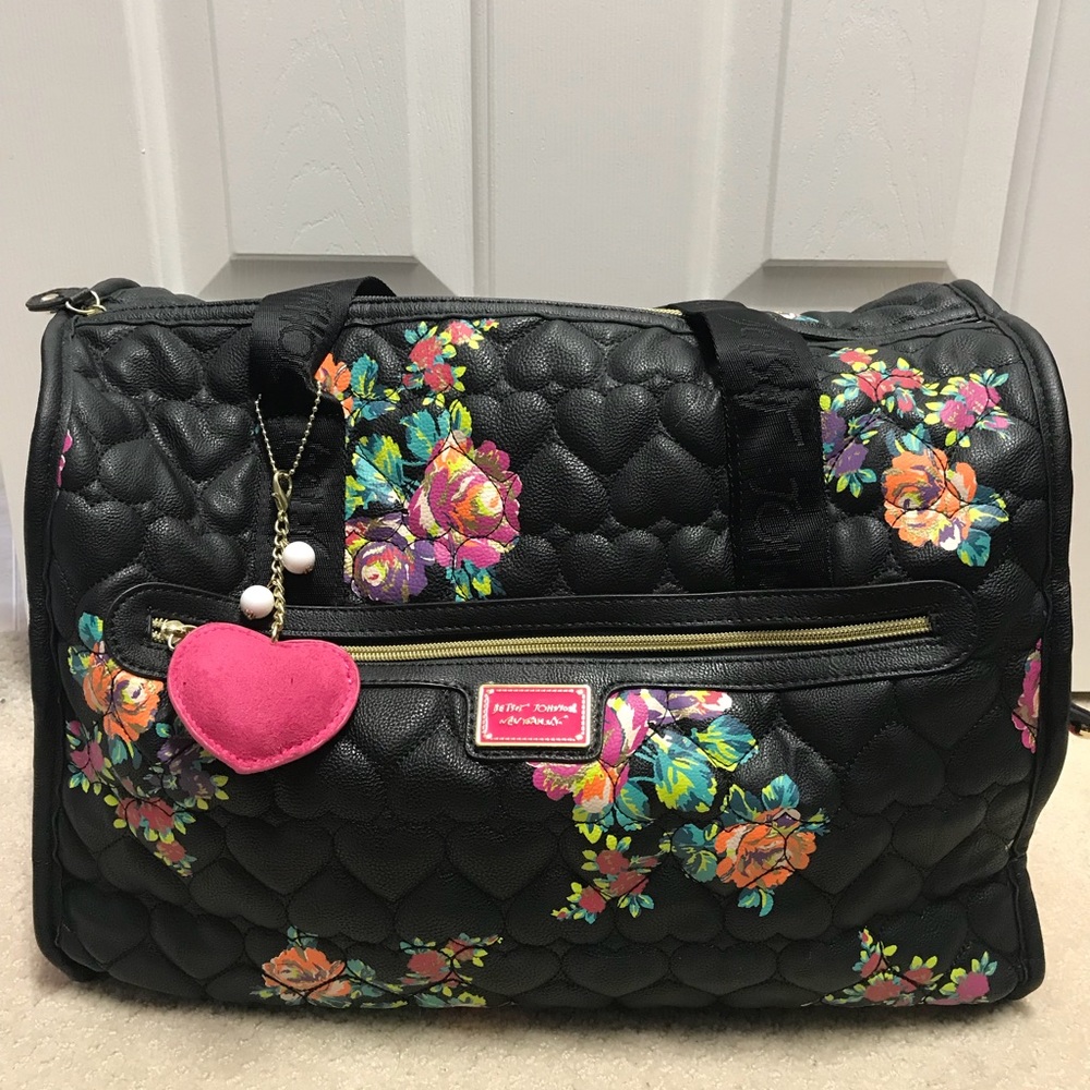 Betsey Johnson weekender bag